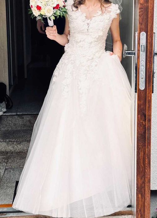 Suknia ślubna "księżniczka" Mona Lissa - rozm. 34/ XS