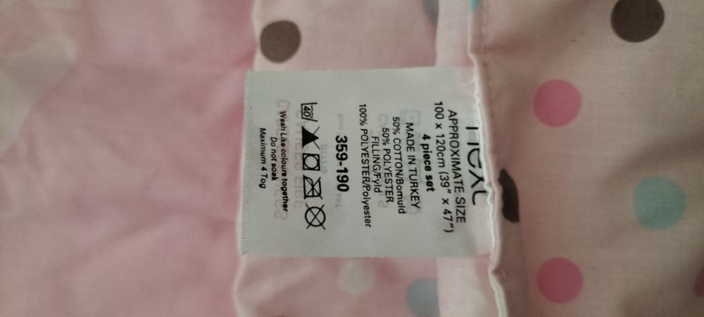 Kołderka dla dziewczynki 110x120 cm