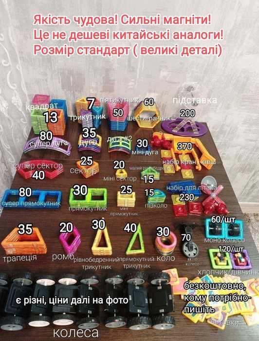 Магнітний конструктор, деталі, магнитный конструктор