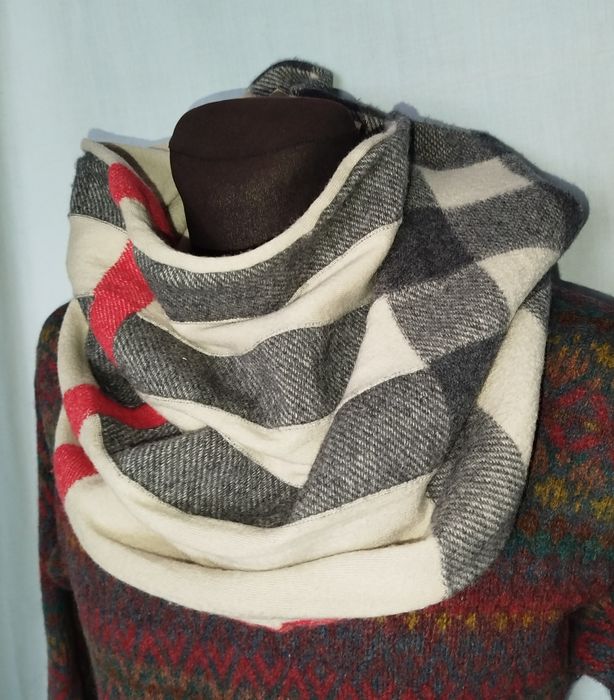 Шарф Burberry Brit, шерсть.