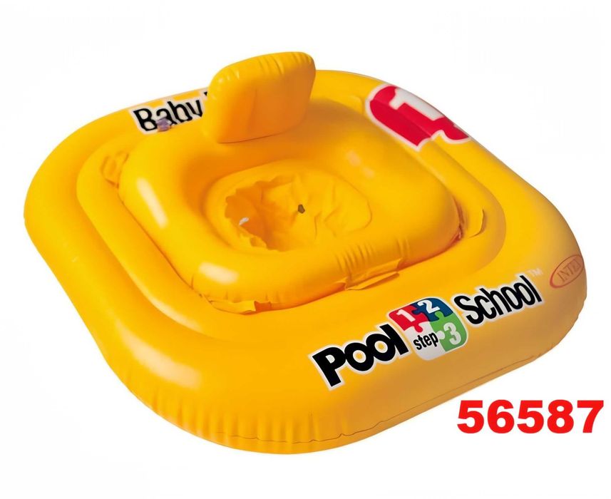 Дитяче коло Intex для плавання 59574 NP  1 - 2 років 56587 EU  1-2 років  Плотик Intex 57558 NP "Фламінго"