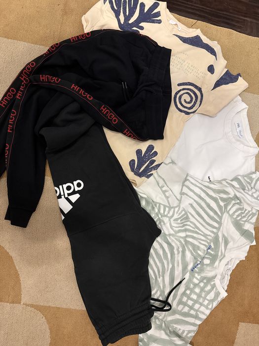 Hugo, adidas , zara штани , футболки 164