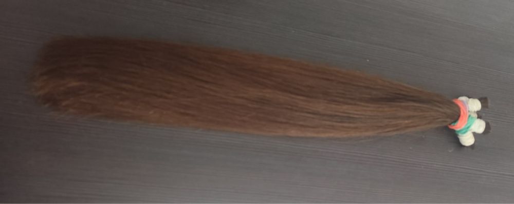 Naturalne włosy brązowe kitka