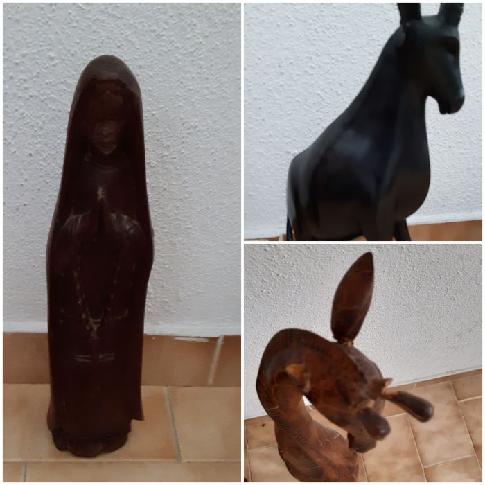 Estatuetas africanas/conjunto utensílios lareira/antiguidades