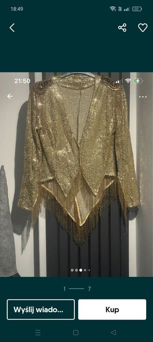 Marynarka taneczna cekinowa