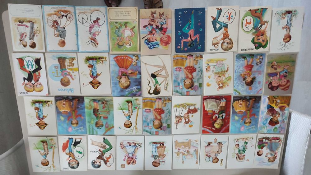 78 Postais Ilustrações - Não Circulados