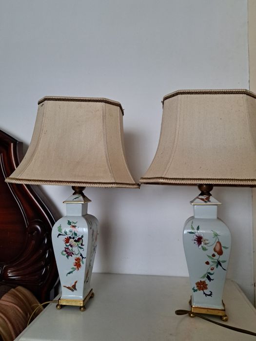 Par de candeeiros de mesinha de cabeceira