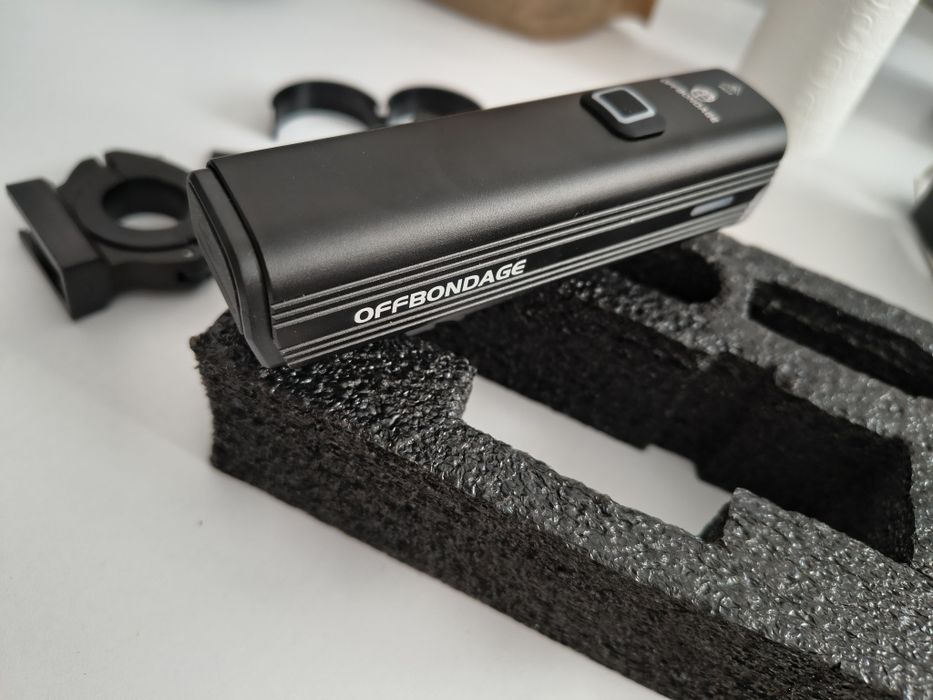 Nowa lampka rowerowa OFFBONDAGE 1000 lumenów USB C mega jasność