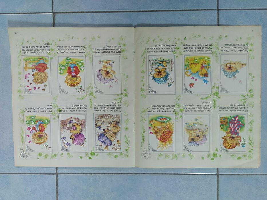 Caderneta de cromos completa "Woofits as quatro estações"