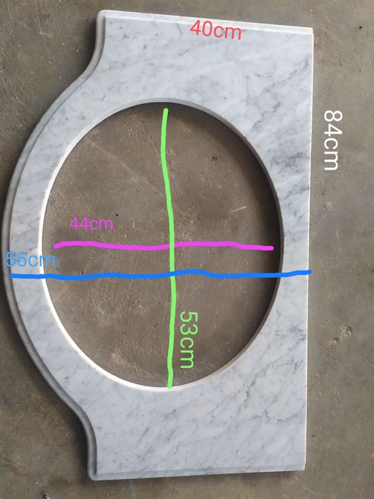 Pedra para móvel de lavatório