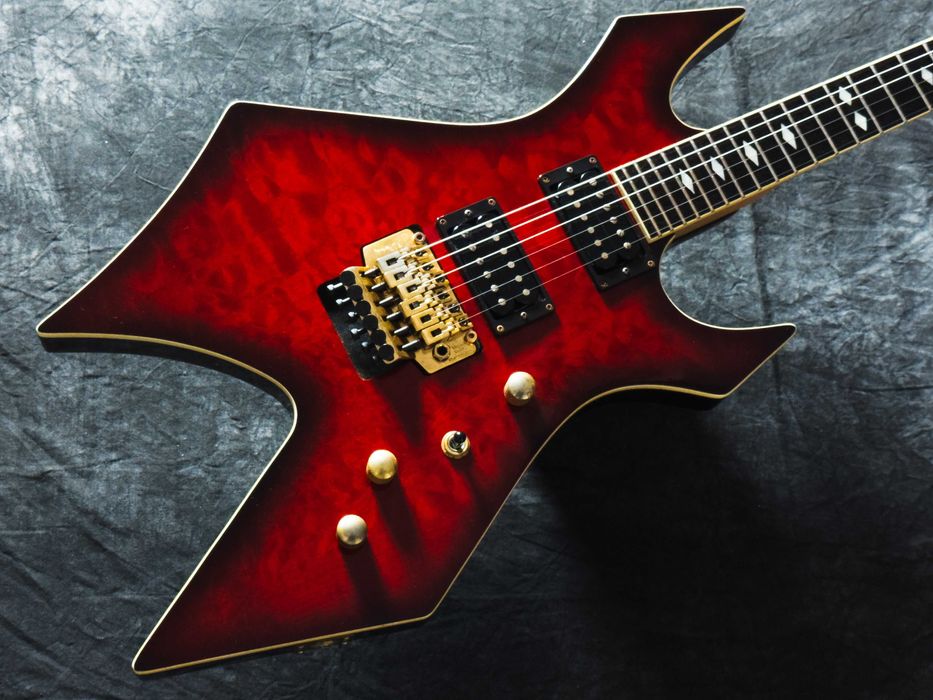 B.C. Rich Warlock-920JE See Through Red Burst