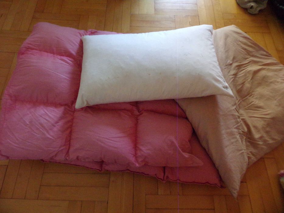 Pierze poduszka poduszki kołdra z pierza 6 poduszek XXL zima