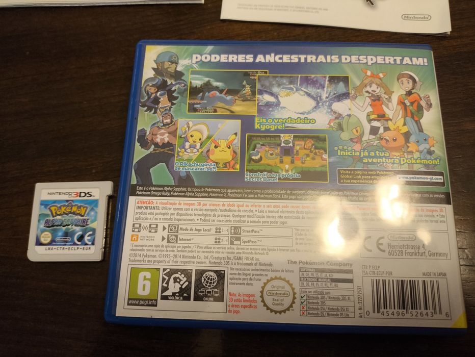 Jogo Pokémon Alpha Sapphire para Nintendo 3DS