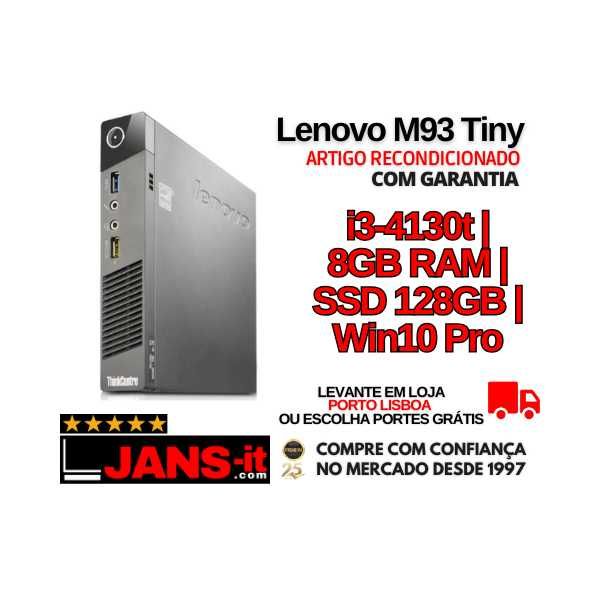 Lenovo ThinkCentre M93 Tiny | i3-4130t | 8GB | 128GB SSD | Windows 10 Pro64740036296579120