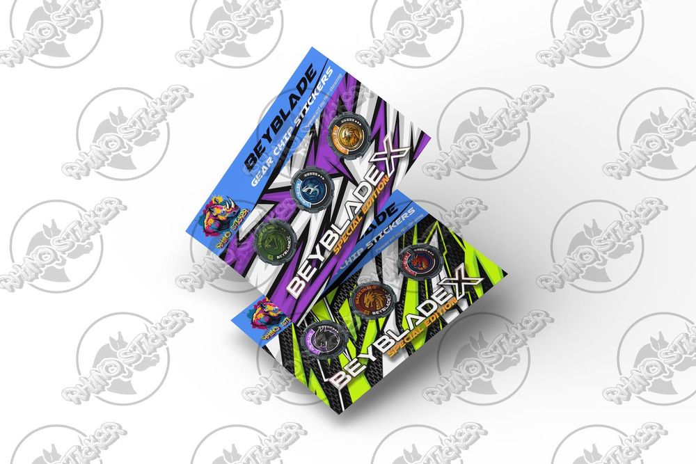 Autocolantes Personalizados Beyblade (Gear Chip 16mm) - 3un.