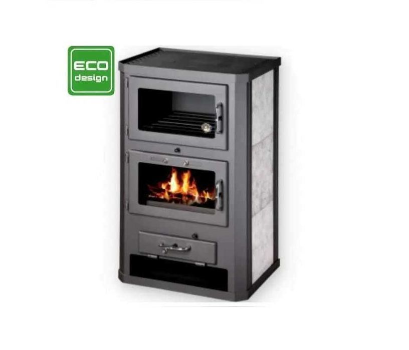 Piec piecyk kominek z piekarnikiem i fajerką 12 kW Victoria Grande F