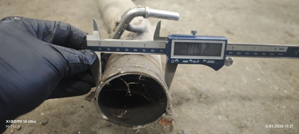 Tłumik wydech końcowy nierdzewka  BMW E60 E61 525d 530d 535d