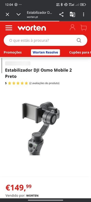 Estabilizador da DJI novo NEGOCIÁVEL MUITO