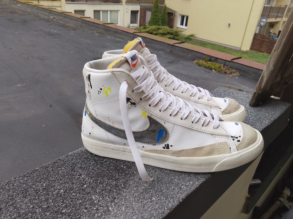 Nike blazer mid  paint splaater r44
