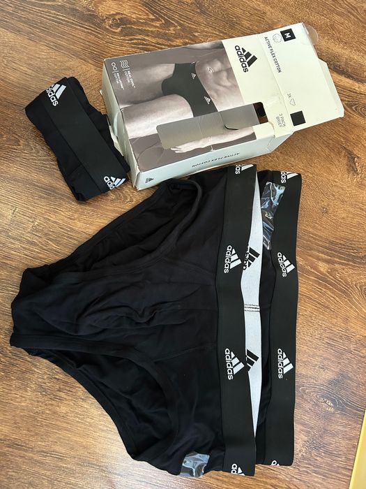 Majtki męskie Adidas zestaw 3 sztuki czarne