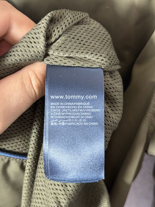 Kurtka Tommy Hilfiger denim XS bomberka khaki damska jak nowa logowana