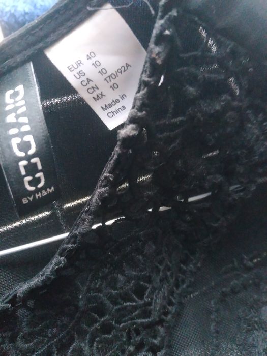 H&M sukienka czarna mini 40