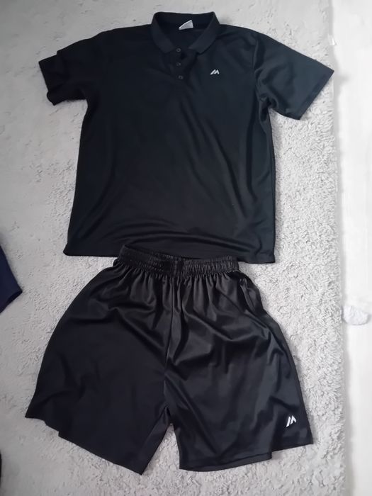 #essentials T-shirt polo I spodenki czarne