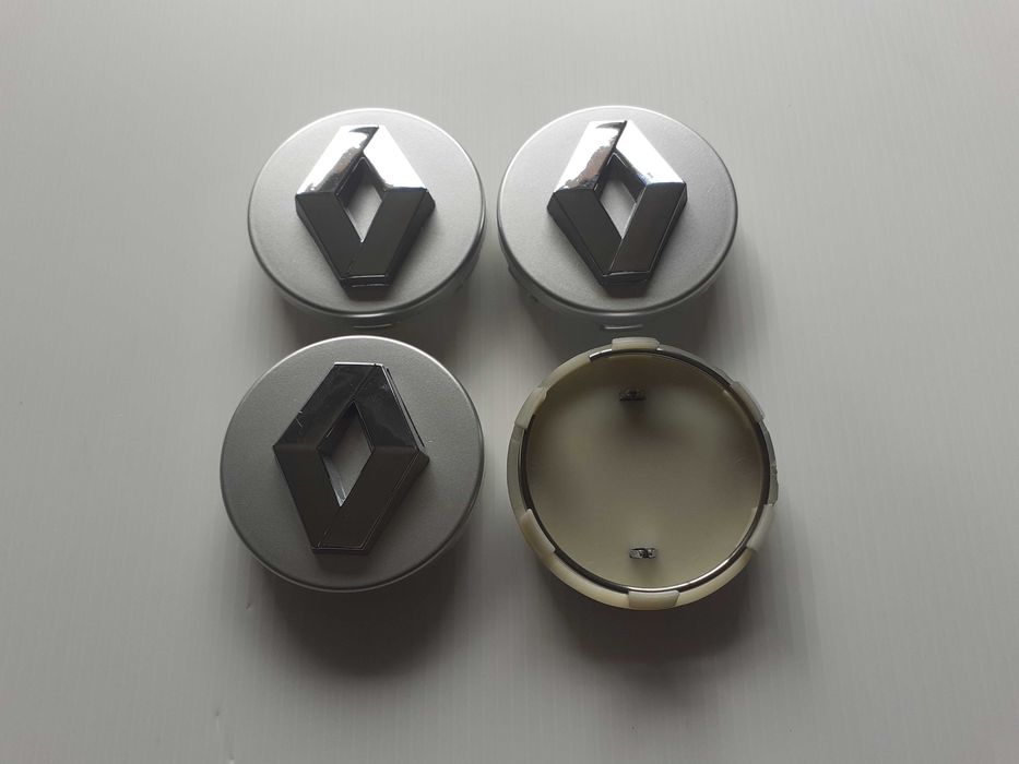 Centros/tampas jante completos Renault com 54, 56, 57, 60, 65 e 68 mm