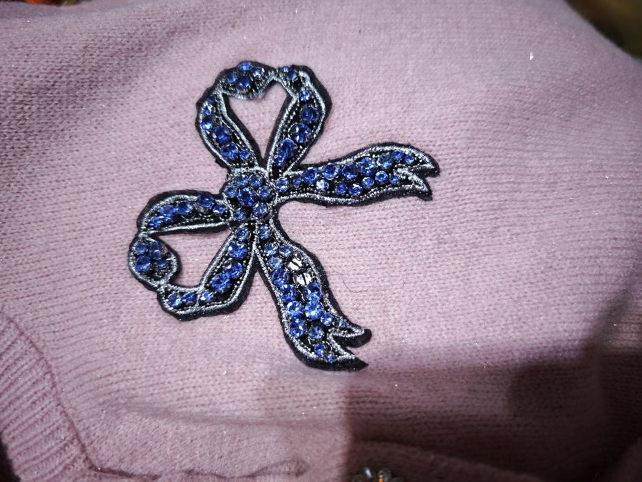 Nowy sweter zapinany różowy Rosella roz M-L