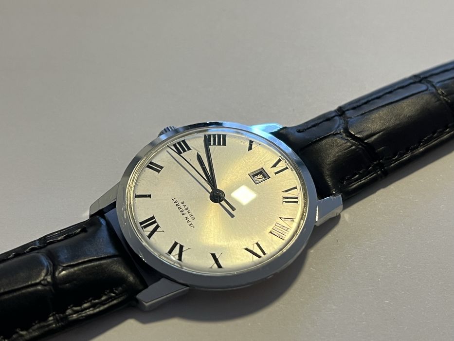 Zegarek Jean Perret Geneve 17j 60/70’ super płaski cienki