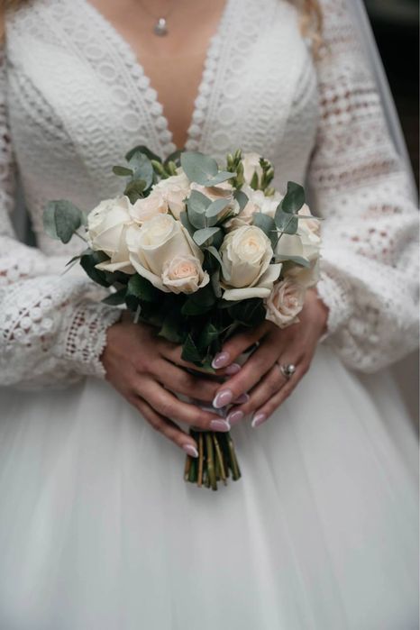 Весільна сукня з ручною вишивкою в стилі BOHO