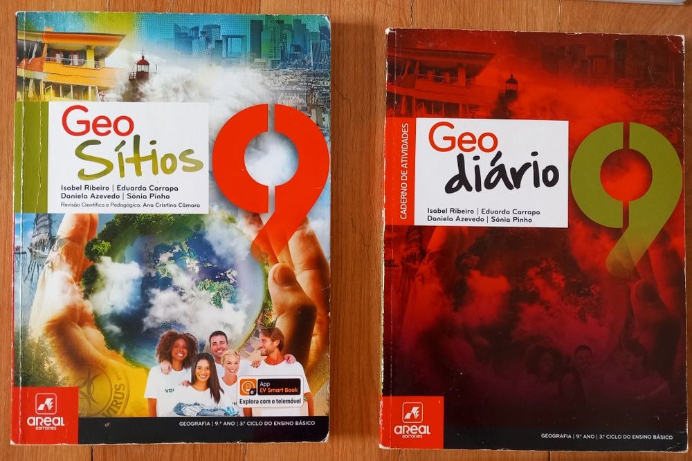 Manuais e cadernos de atividades 9° ano.