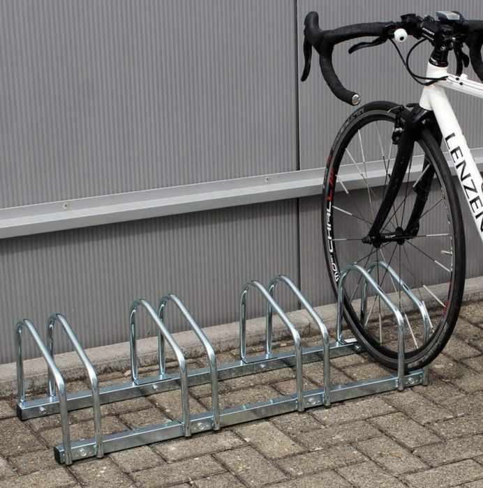 Stojak na 4 rowery - stal nierdzewna, parking rowerowy