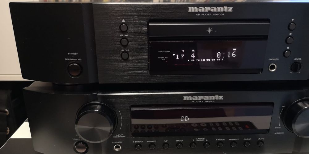Zestaw wzmacniacz i odtwarzacz CD Marantz  SR5023  CD5004 z pilotem