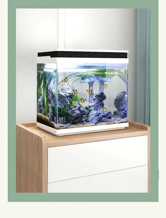 Акваріум комплект SunSun HNE-380 White 26 літрів Білий