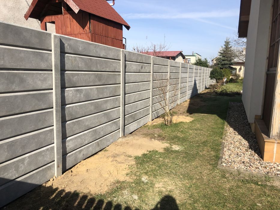 Ogrodzenia betonowe panelowe montaz demontaz kompleksowo