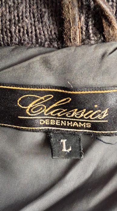 Męski blezer ze skóry firmy Classics Debenhams.