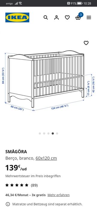 Cama de bébé ou criança