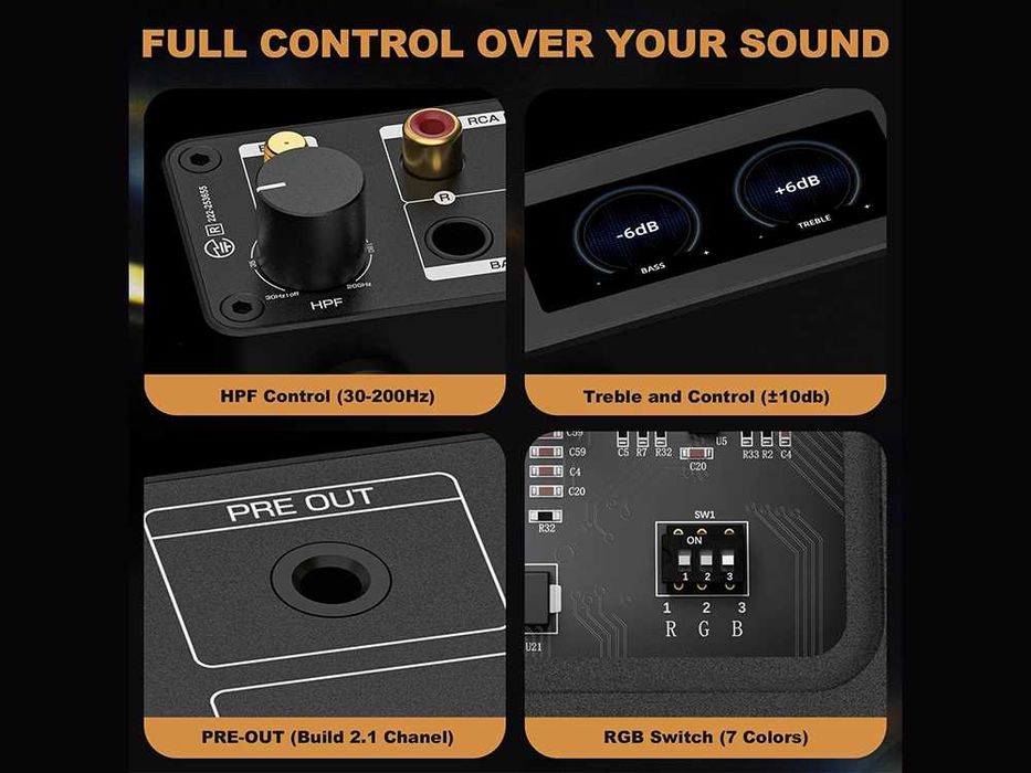 AMPAPA D1 HiFi Stereo Blueooth 5.2 підсилювач D класу - Кращий вибір!