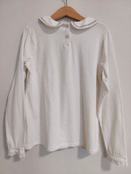 Blusa branca, em algodão, marca Zippy, Tam. 11-12 anos