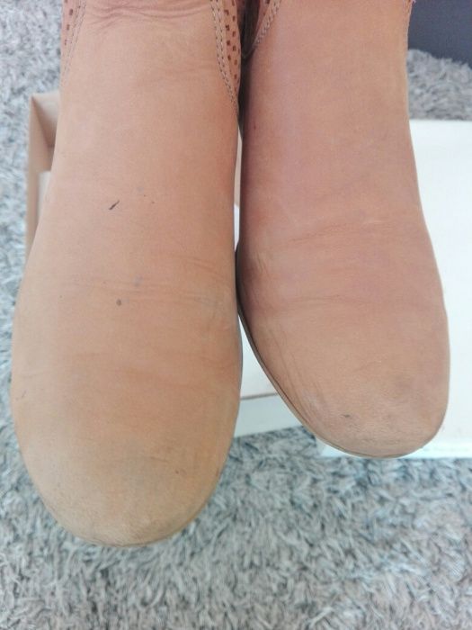 Buty ażurowe skóra