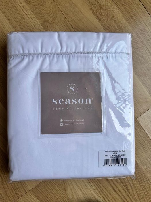 Lençóis e capas de edredon 100% algodão percal