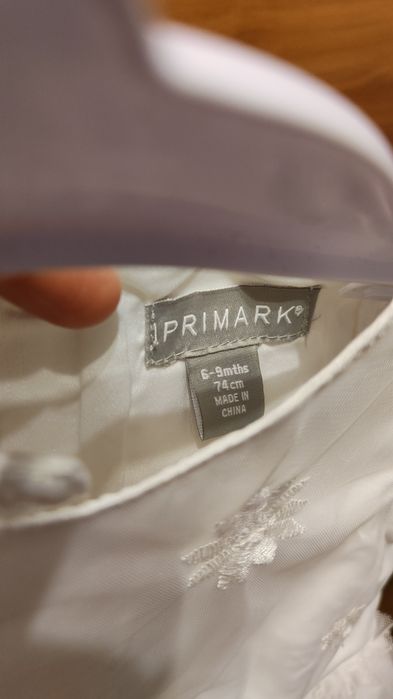 Biała sukienka na krótki rękaw , Primark