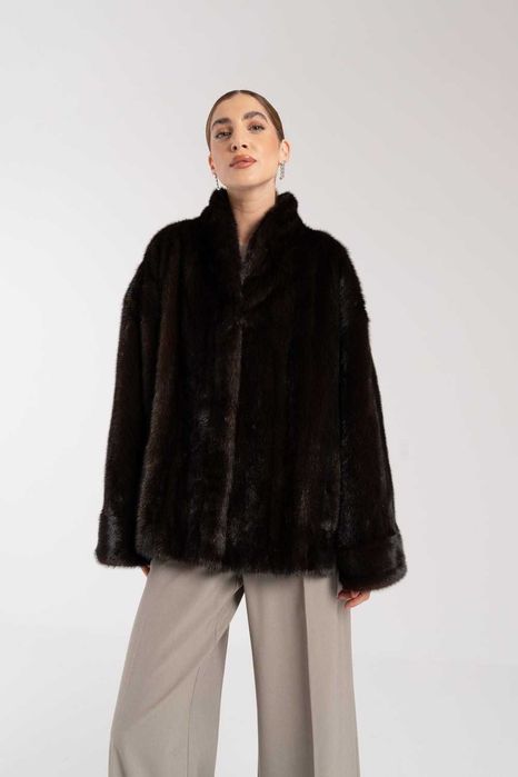 Норковая Шуба Италия Шикарная  модель Saga Furs