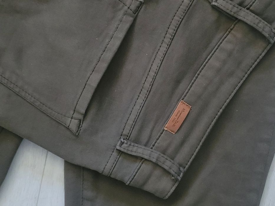 Spodnie massimo dutti khaki zielone s