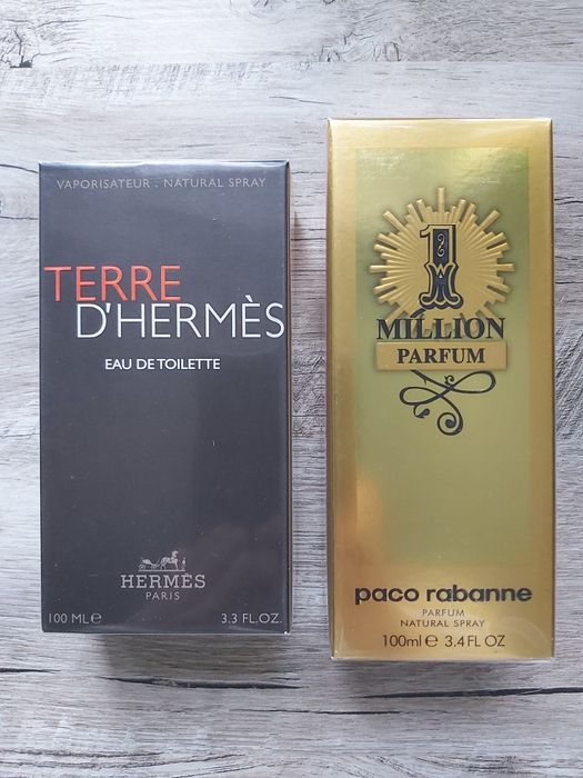 Hermes Terre D'Hermes 100 мл/Paco Rabanne One Million Parfum 100 мл