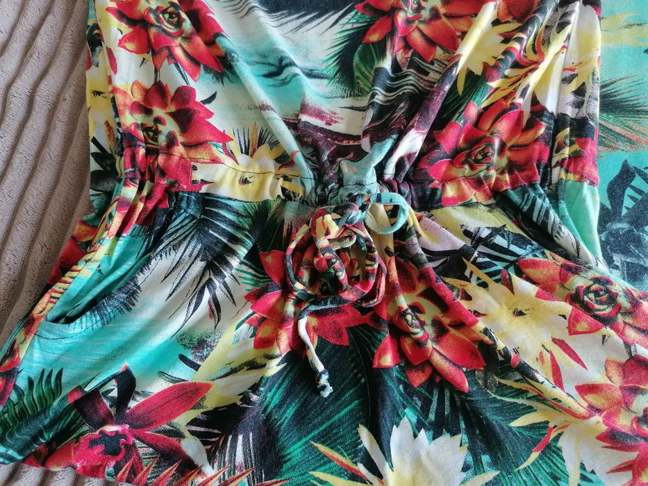 Vestido longo colorido