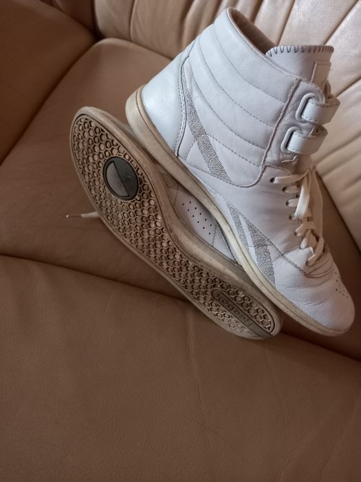 Kultowe Reebok Classisc Skóra Naturalna r.38 damskie sneakersy białe