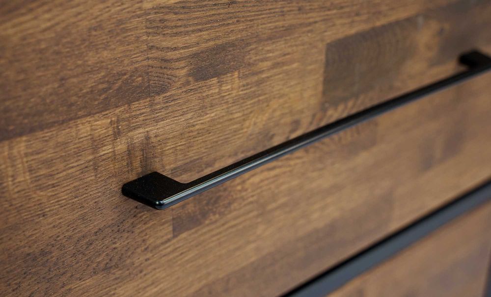 Szafka łazienkowa Umywalkę Dąb - 60x45x80cm Loft Komoda Drewno dębowe