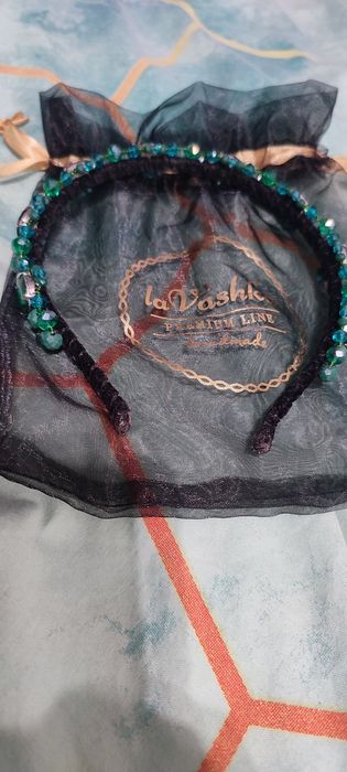 Opaska Claire Black Emerald Lavashka
